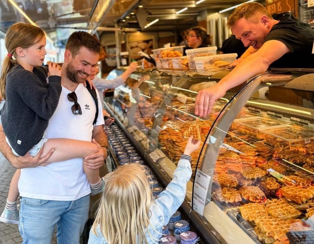 Gaufretje marktkraam